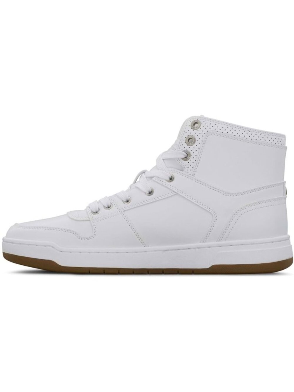 Men's Retro Court Sneakers - Stylish Hi-Top, Comfortable, Trendy Footwear - Picture 4 of 9